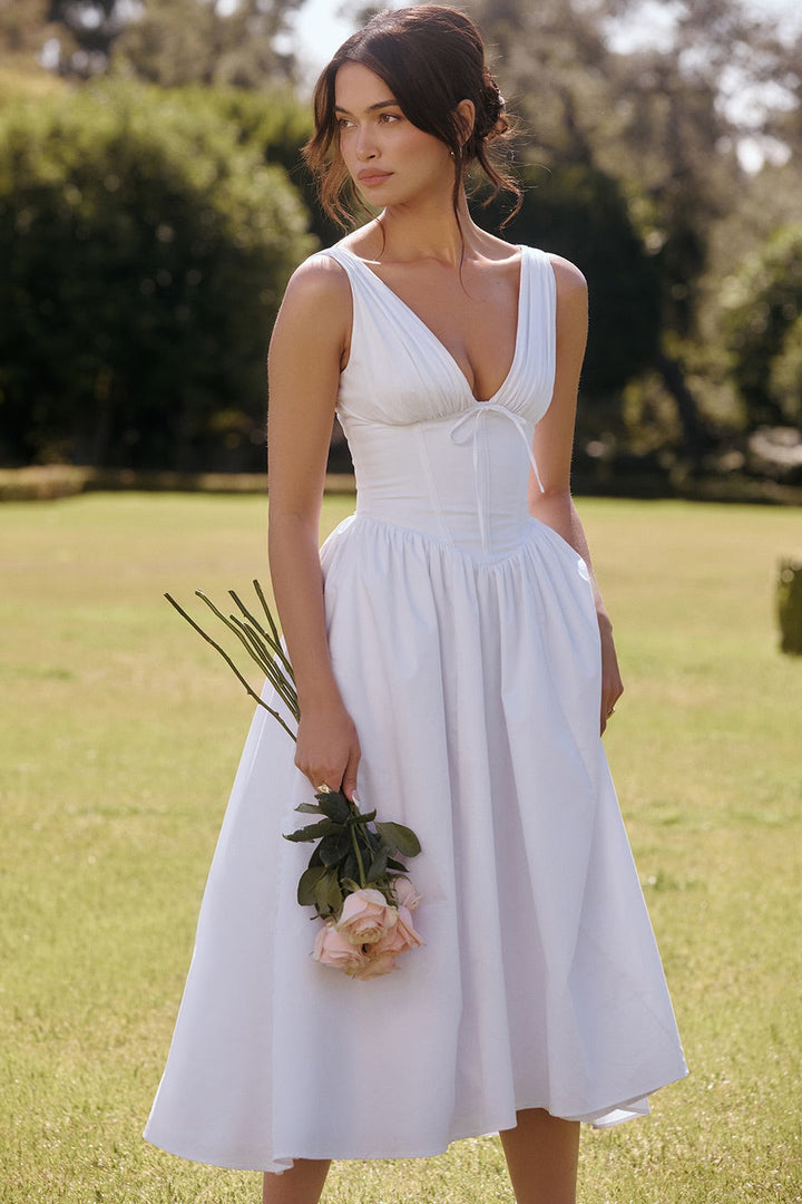 Levoire | Robe Dt Fr Looks De Loisirs Lgants Blanc