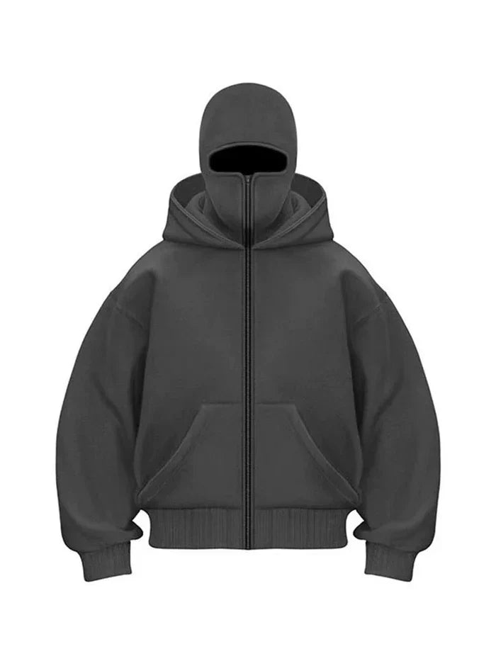 Levoire | Sweat À Capuche À Fermeture Éclair Intégrale Gris