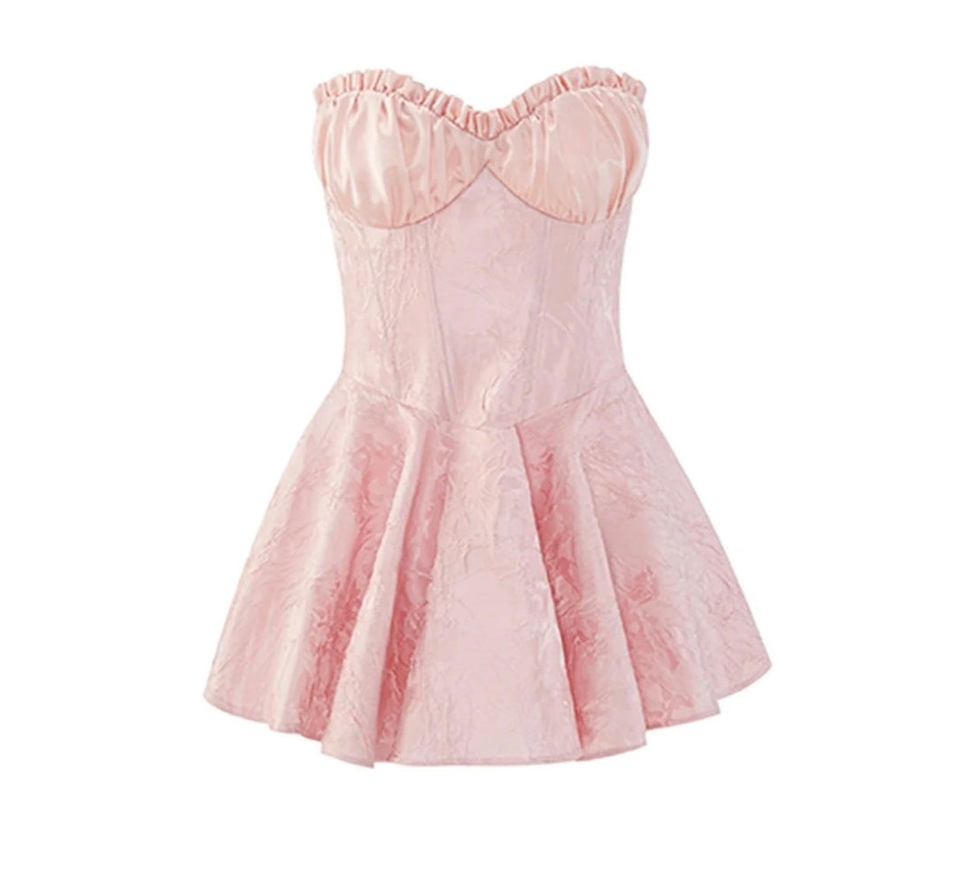 Levoire | Robe Mini Satin Korsatzt