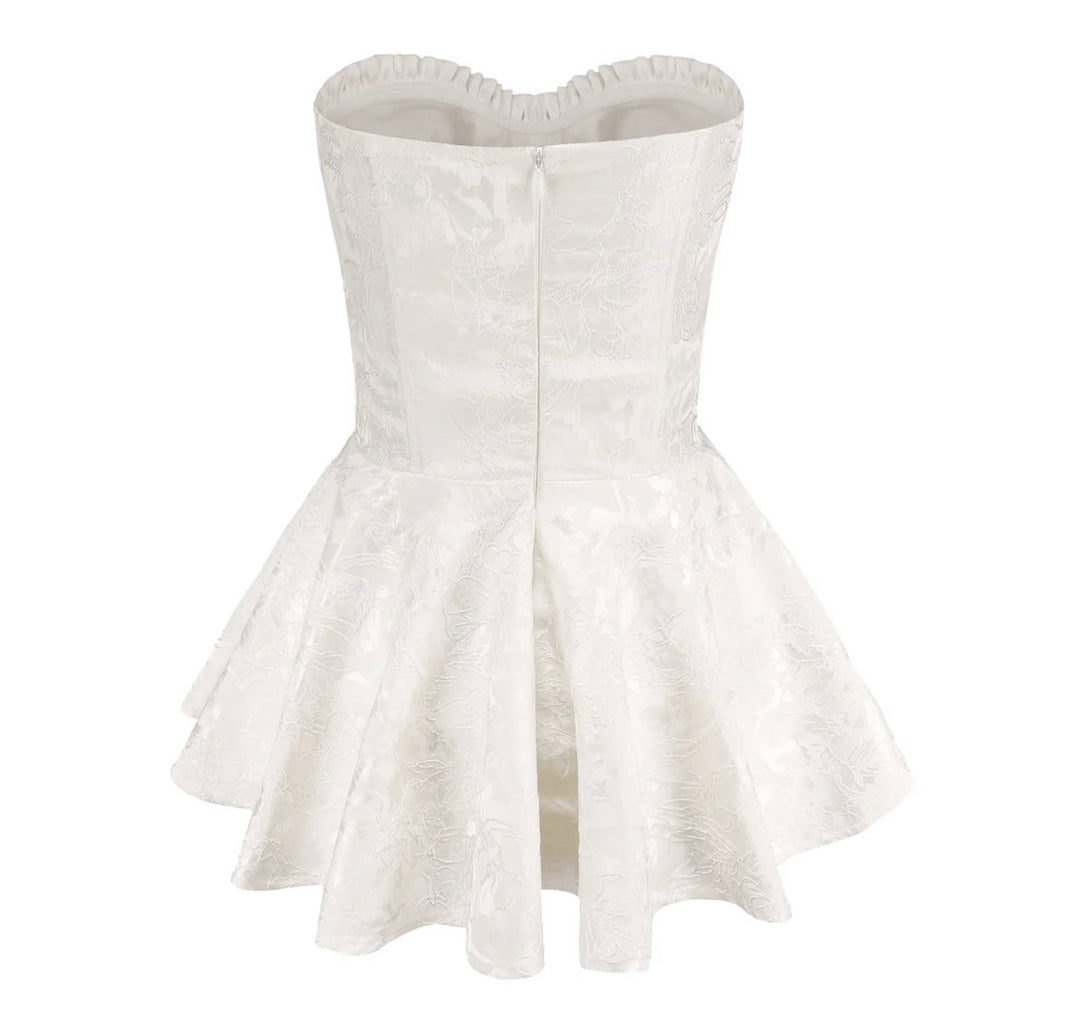 Levoire | Robe Mini Satin Korsatzt