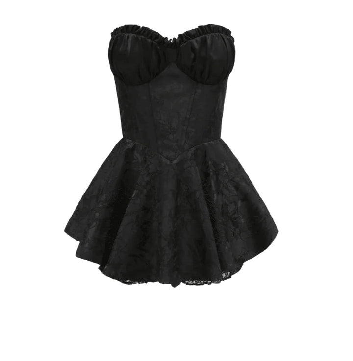 Levoire | Robe Mini Satin Korsatzt