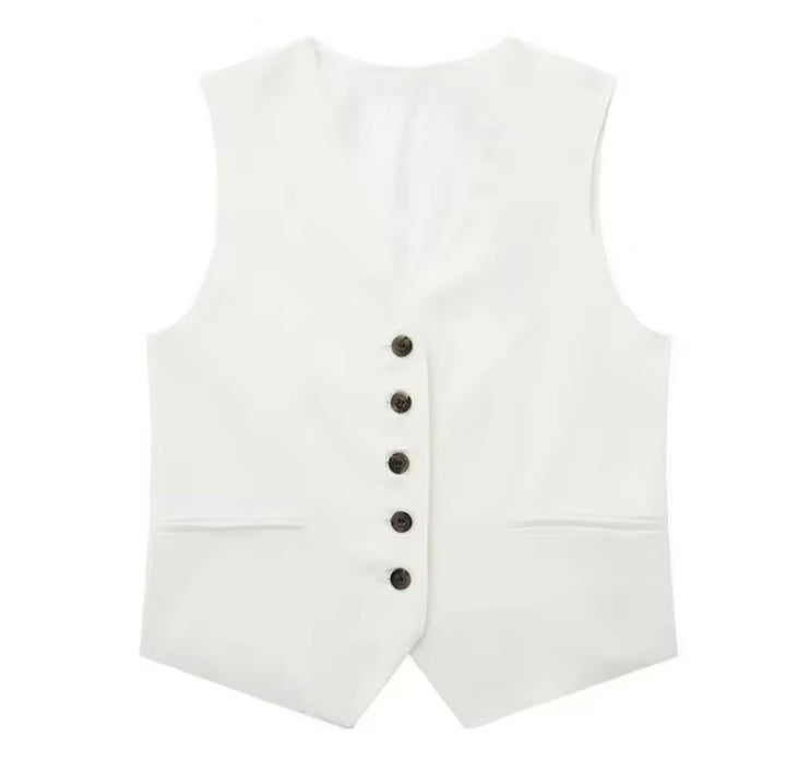 Levoire | Veste À Boutons De Loisirs Blanc