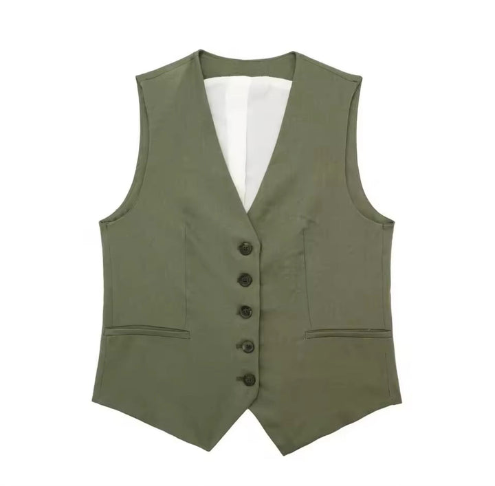 Levoire | Veste À Boutons De Loisirs Vert