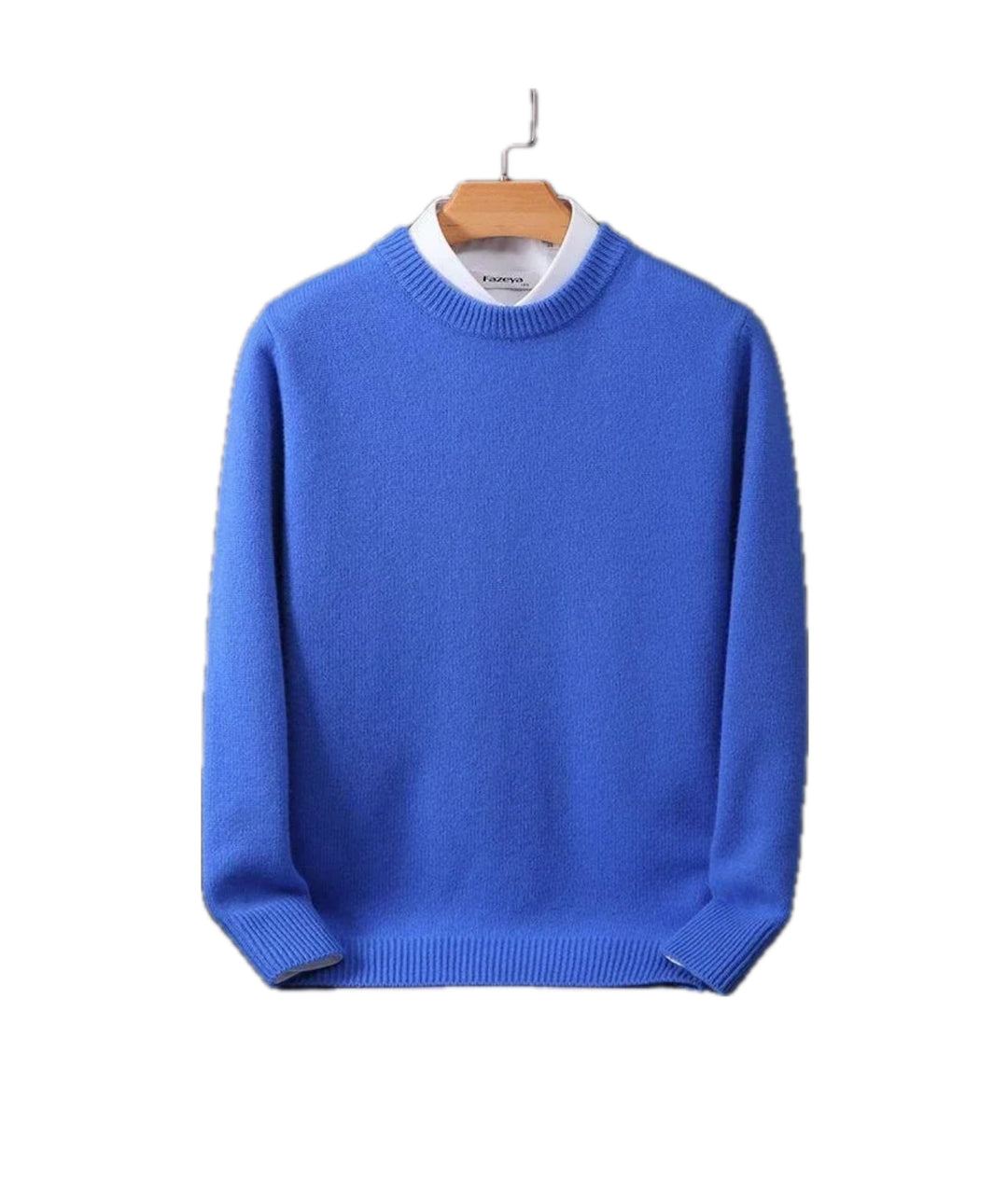Levoire | Pull en cachemire avec une texture douce Bleu cobalt