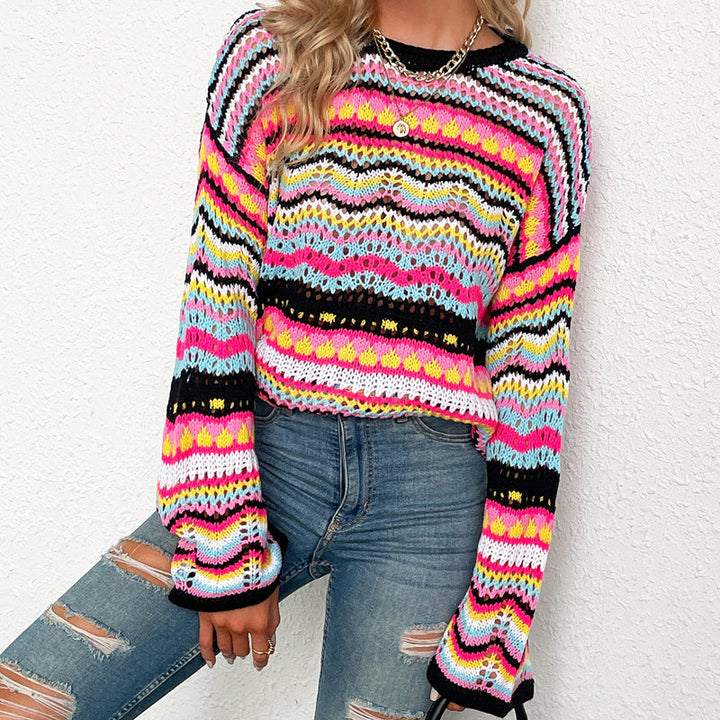 Levoire | En Tricot Rayé Colorées