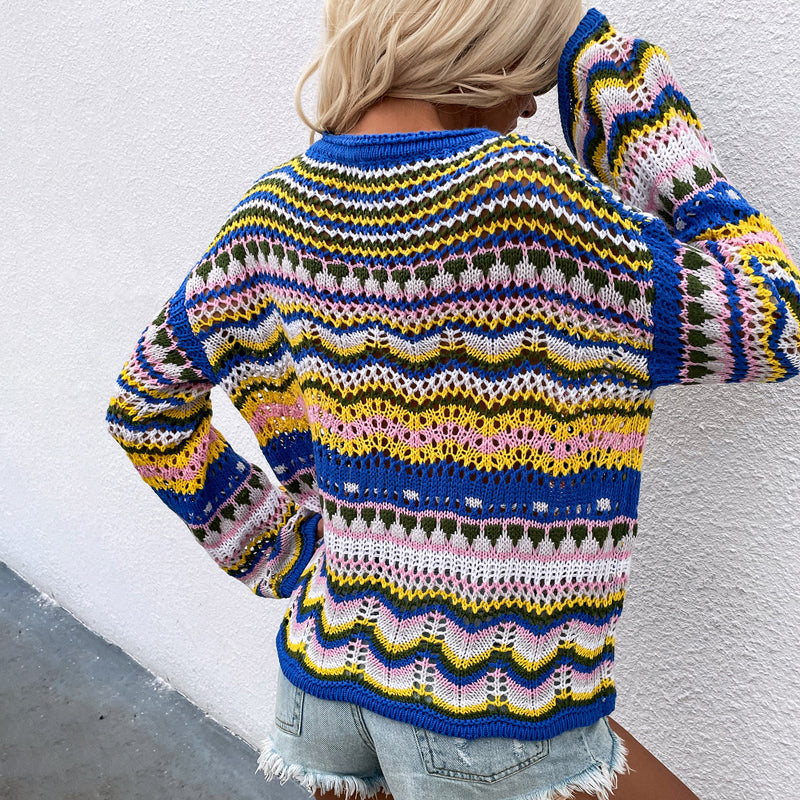 Levoire | En Tricot Rayé Colorées