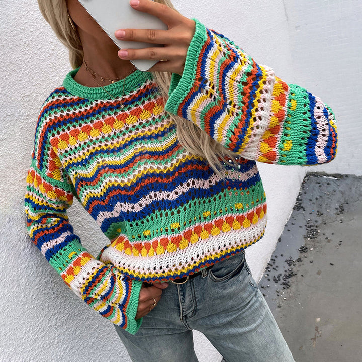 Levoire | En Tricot Rayé Colorées