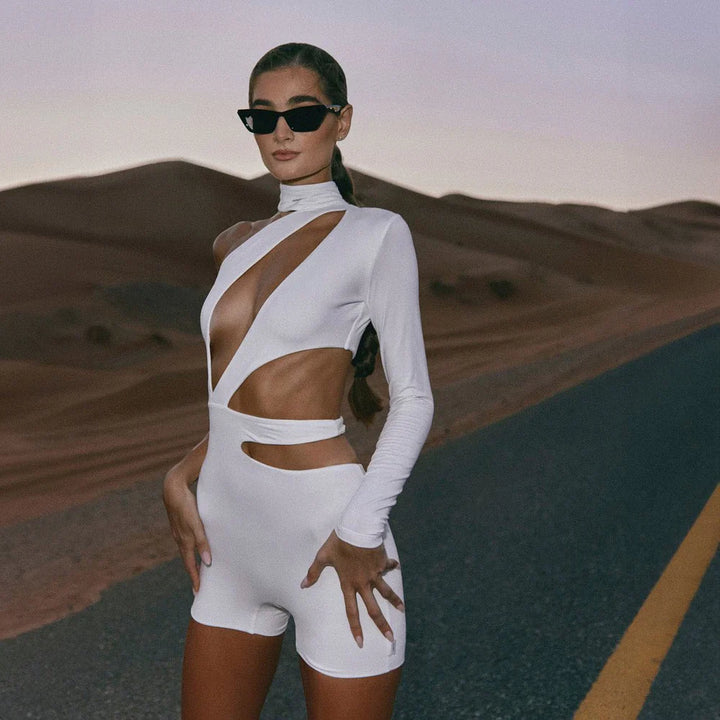Levoire | De Lune Une Épaule Cut Out Pull-Over Blanc