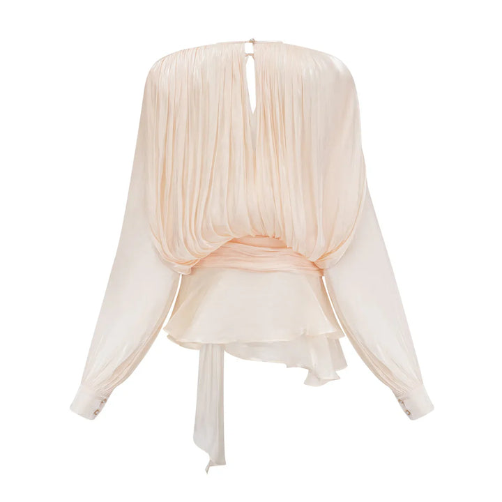 Levoire | Plissé T-Shirt À Volants Mini Robe