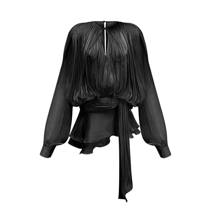 Levoire | Plissé T-Shirt À Volants Mini Robe