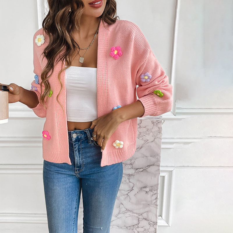 Levoire | Gilet Brodé Floral 3D Pour Femmes