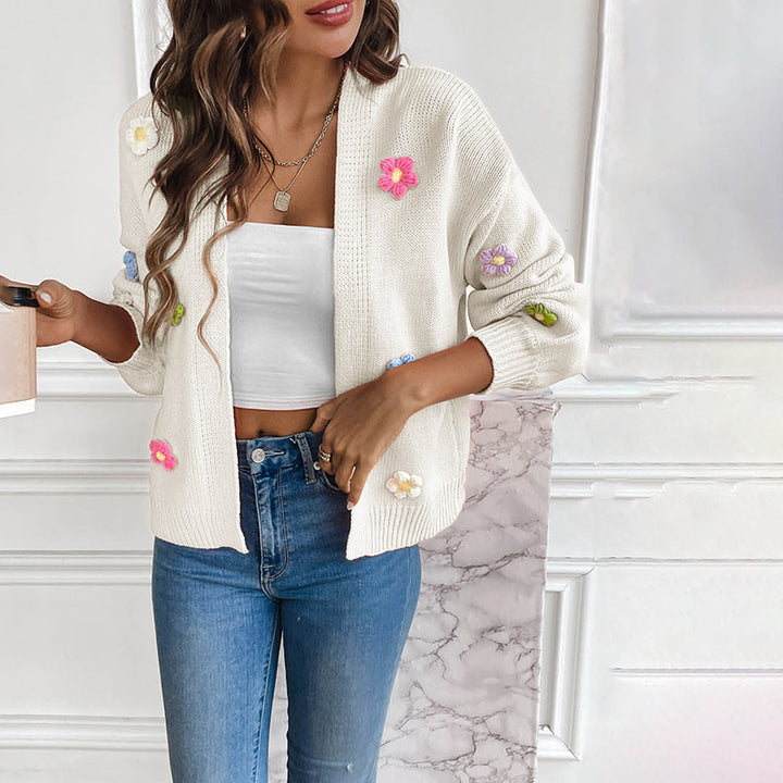 Levoire | Gilet Brodé Floral 3D Pour Femmes