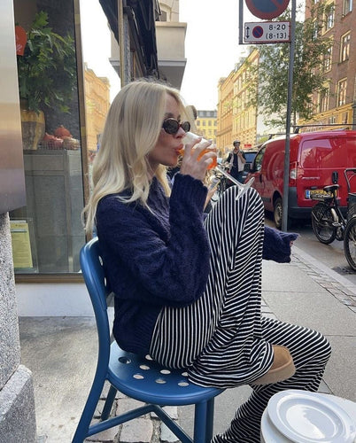 Levoire | Pantalon Rayé Tendance Pour Un Look Frais