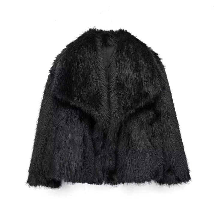 Levoire | Veste En Fausse Fourrure De Luxe Noir