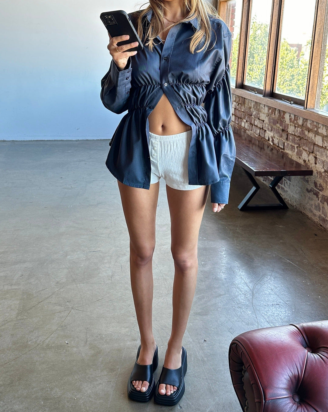 Levoire | Élégante, Blouse Froissée Pour Chaque Jour
