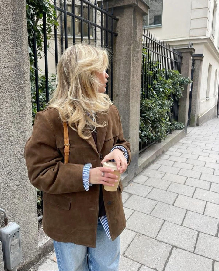 Levoire | Blazer En Daim Élégant Pour Toutes Les Occasions