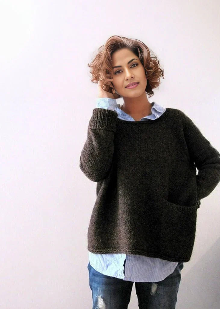 Levoire | Pull Élégant À Manches Longues Et Poches 2XL