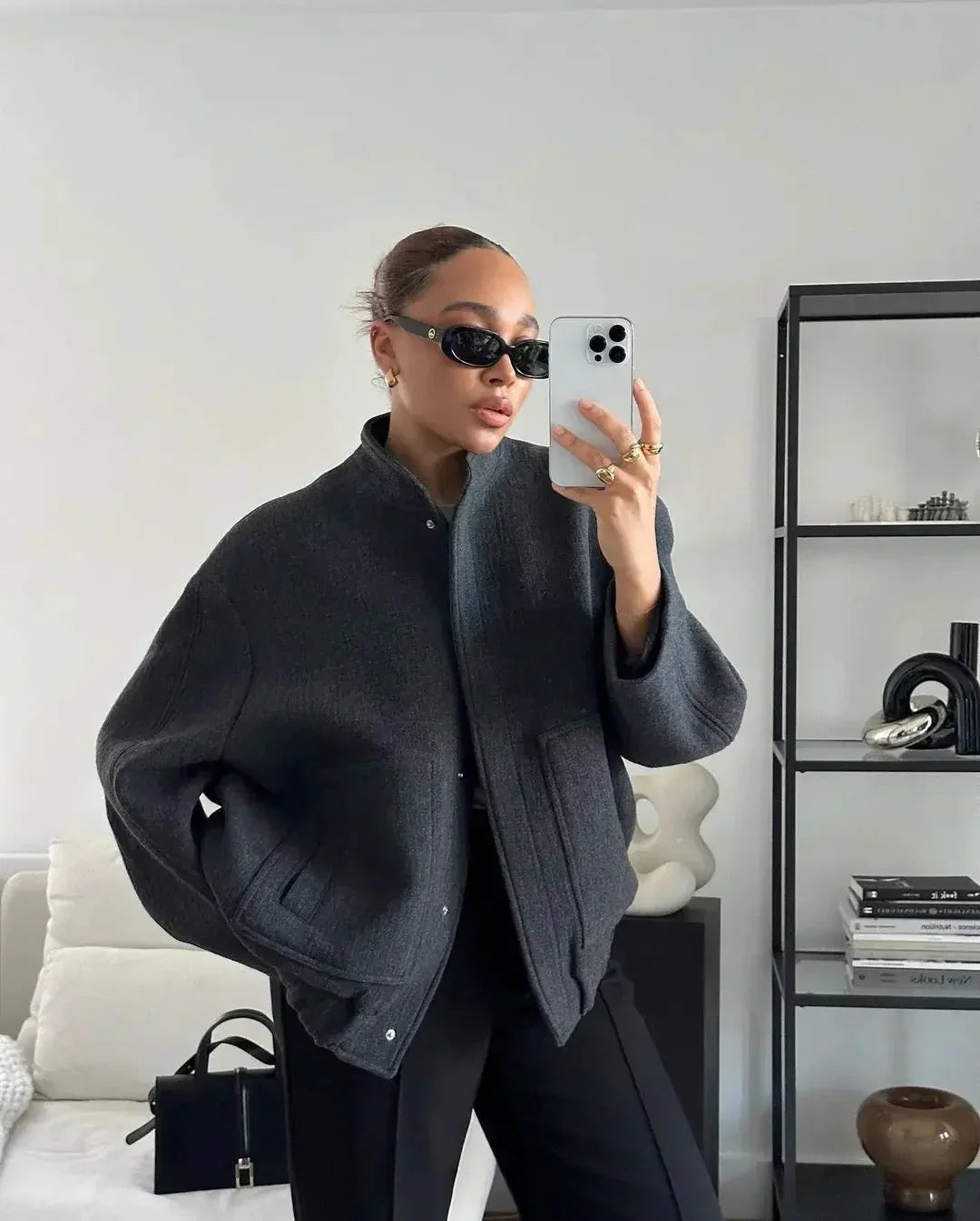 Levoire | Veste Bomber Surdimensionnée Pour Un Style Décontracté