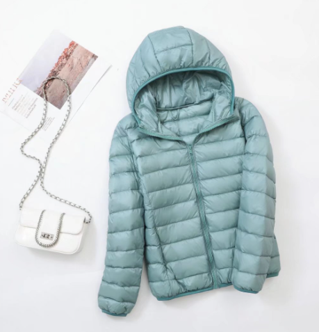 Levoire | Veste Matelassée Légère Avec Capuche Bleu