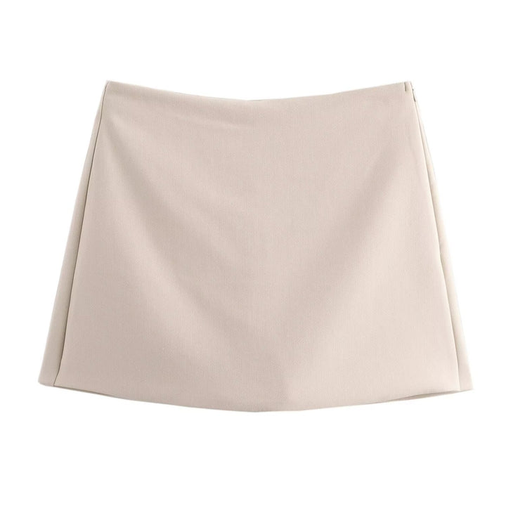 Levoire | Essentielle Satin-Shorts Beige (aucune fente)