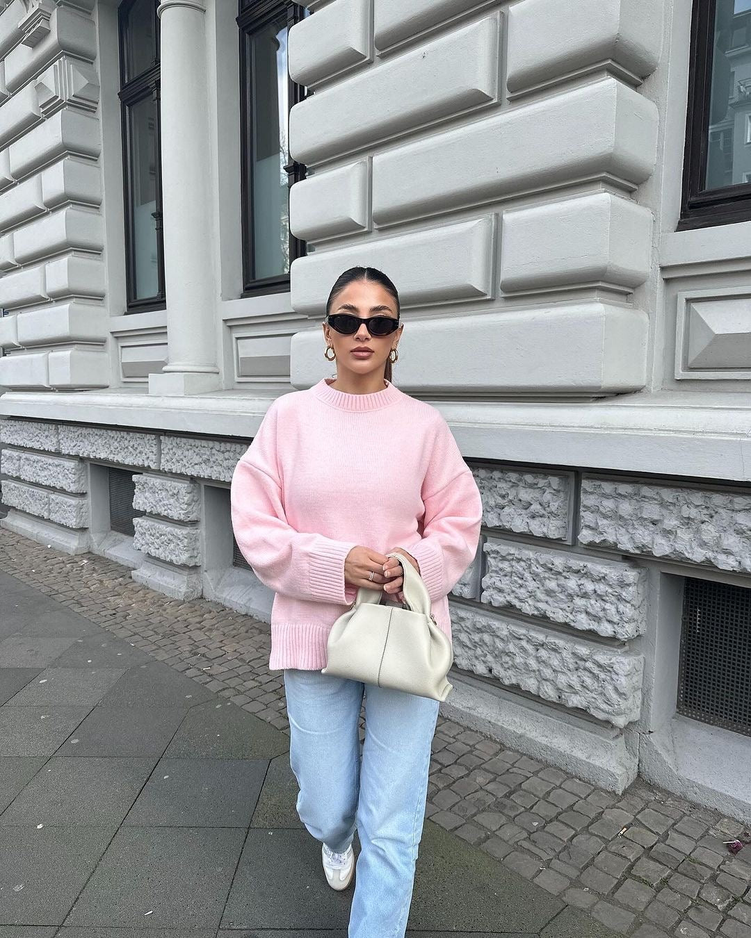 Levoire | Pull Rose Surdimensionné Et Douillet Pour Des Jours Confortables