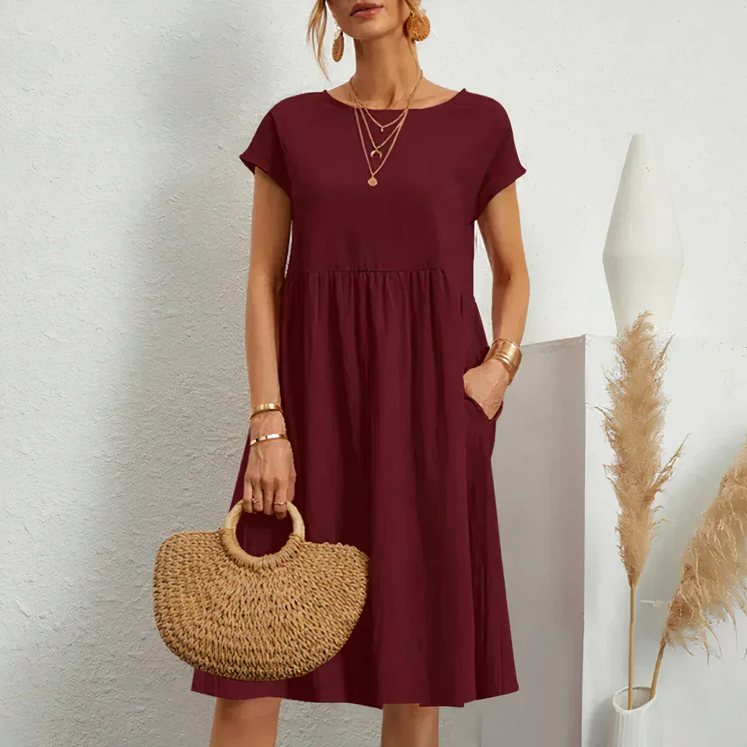 Levoire | Robe D'Été Avec Poches Vin rouge