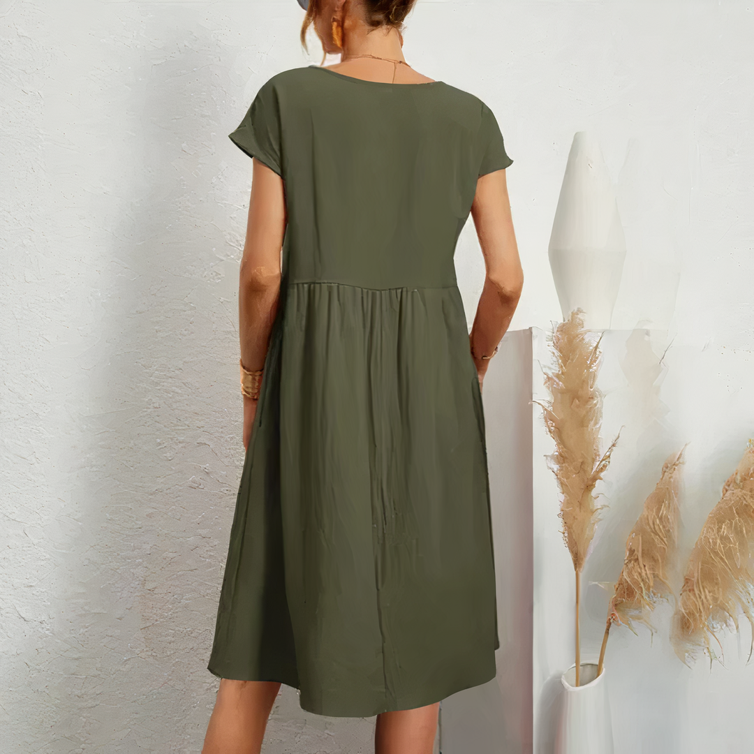 Levoire | Robe D'Été Mi-Mollet Avec Poches