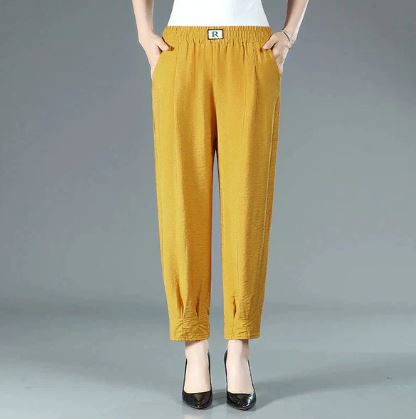 Levoire | Pantalons De Loisirs Pour Femmes Design Jaune