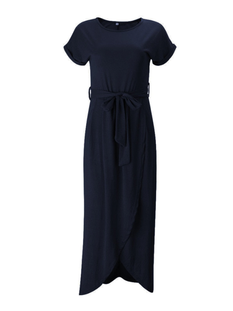 Levoire | Robe Maxi Avec Ceinture Et Fente Pour Dames