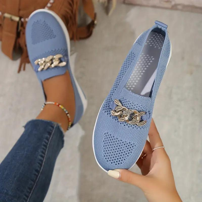 Levoire | Chaussure Mocassins Élégante Avec Détail De Chaîne Pour Femmes