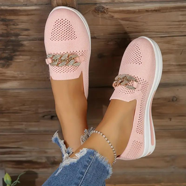 Levoire | Chaussure Mocassins Élégante Avec Détail De Chaîne Pour Femmes