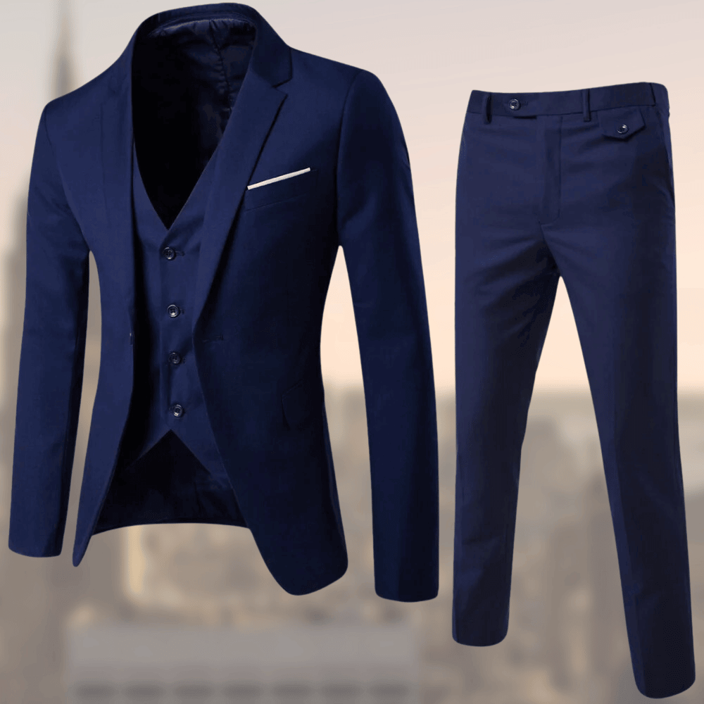 Levoire | Élégant Costume Pour Hommes Bleu