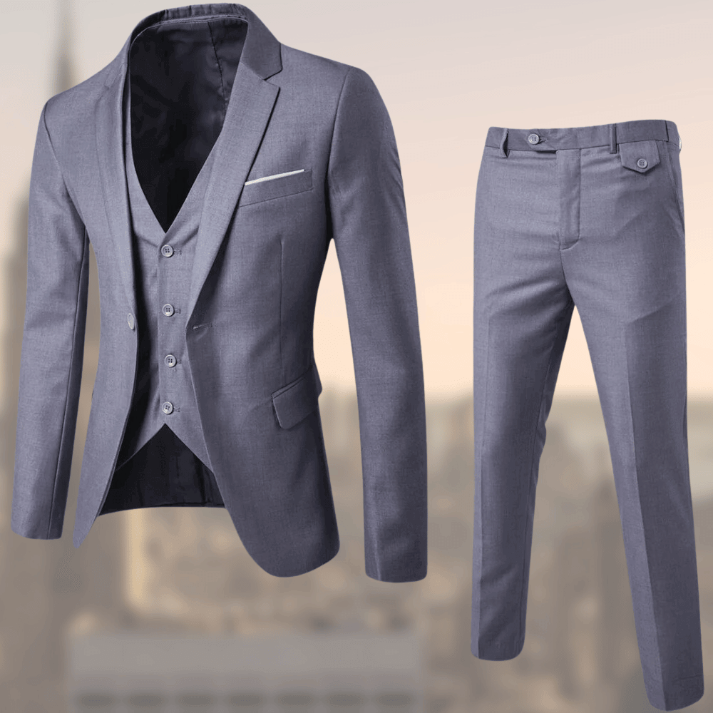 Levoire | Le Costume Élégant De Haute Qualité Gris
