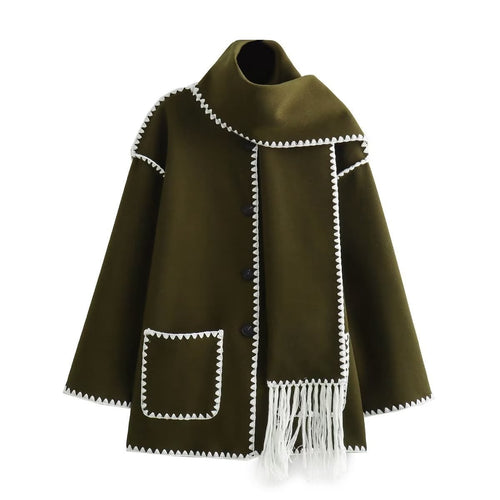Levoire | Veste En Laine Confortable Avec Cape