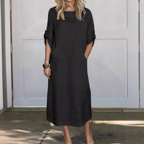Levoire | Robe Midi Avec Poches Pour Femmes