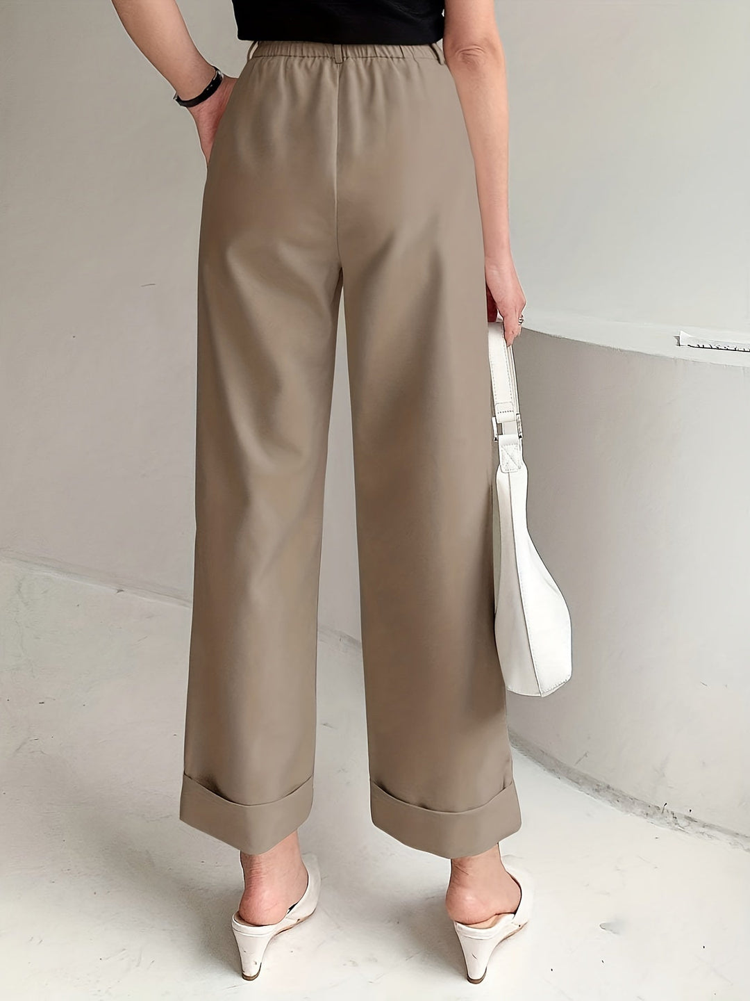 Levoire | Pantalon Large Élégant À Taille Haute