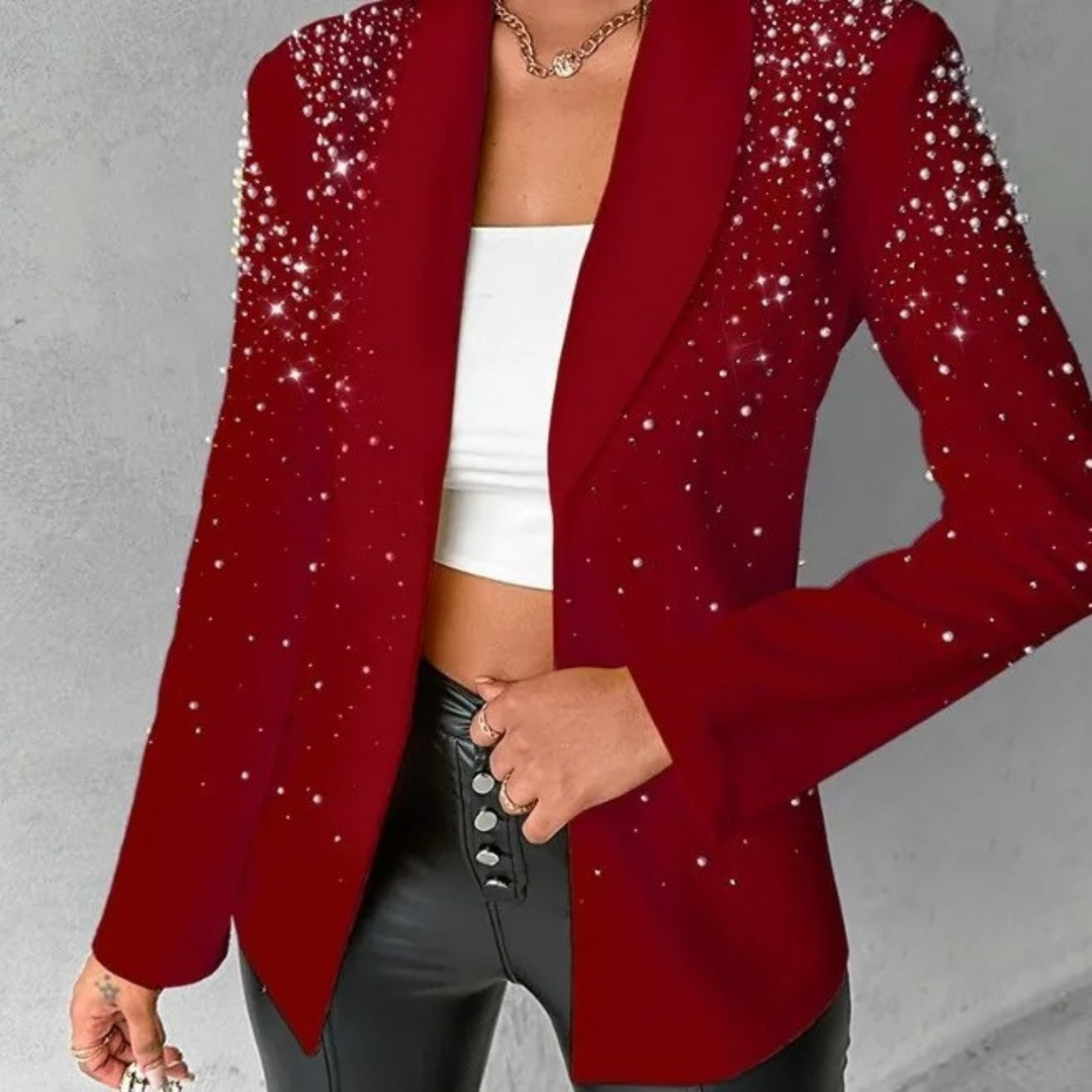 Levoire | Blazer Avec Des Boutons En Nacre Pour Femmes Rot