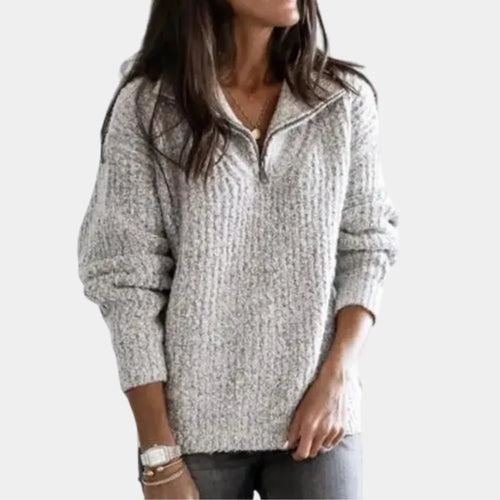 Levoire | Pull Confortable Stylé À Demi-Zip Pour Femmes