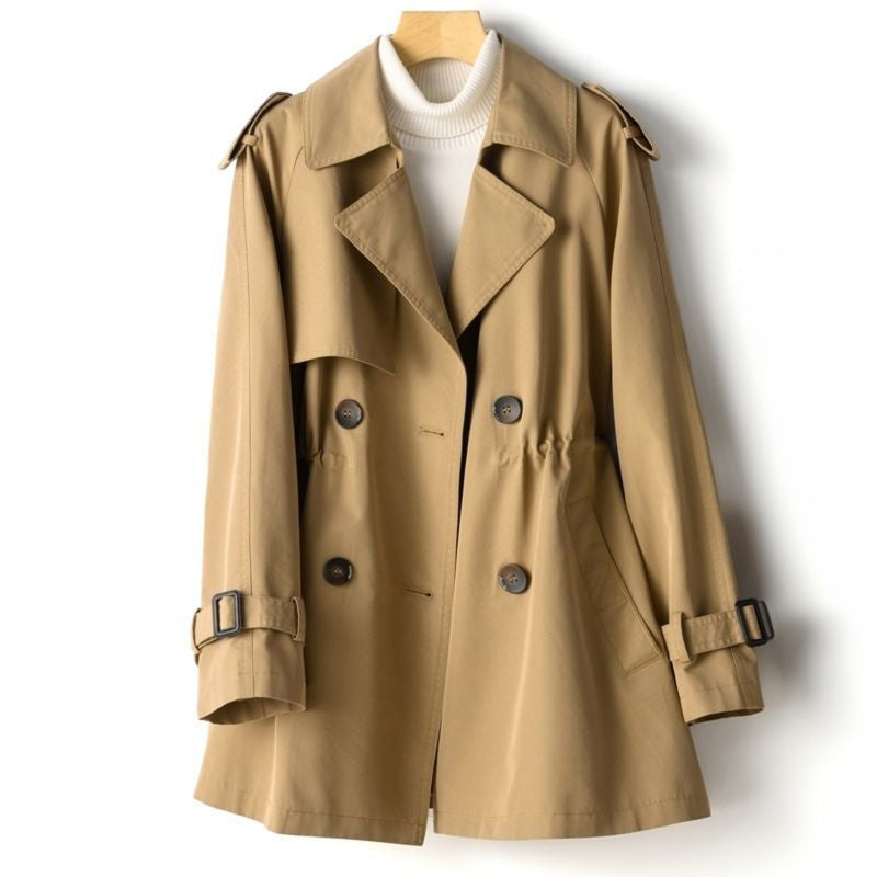 Levoire | Femme Décontracté Trench-Coat Khaki