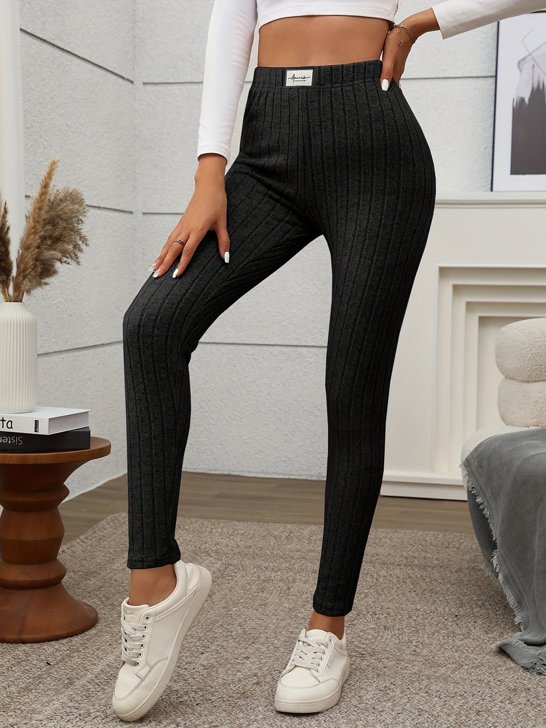 Levoire | Pantalon En Rib Pour Femmes Élégant Et Ajusté