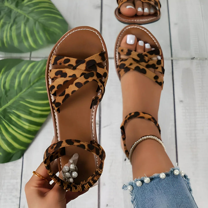 Levoire | Ballerines D'Été En Imprimé Animal Léopard