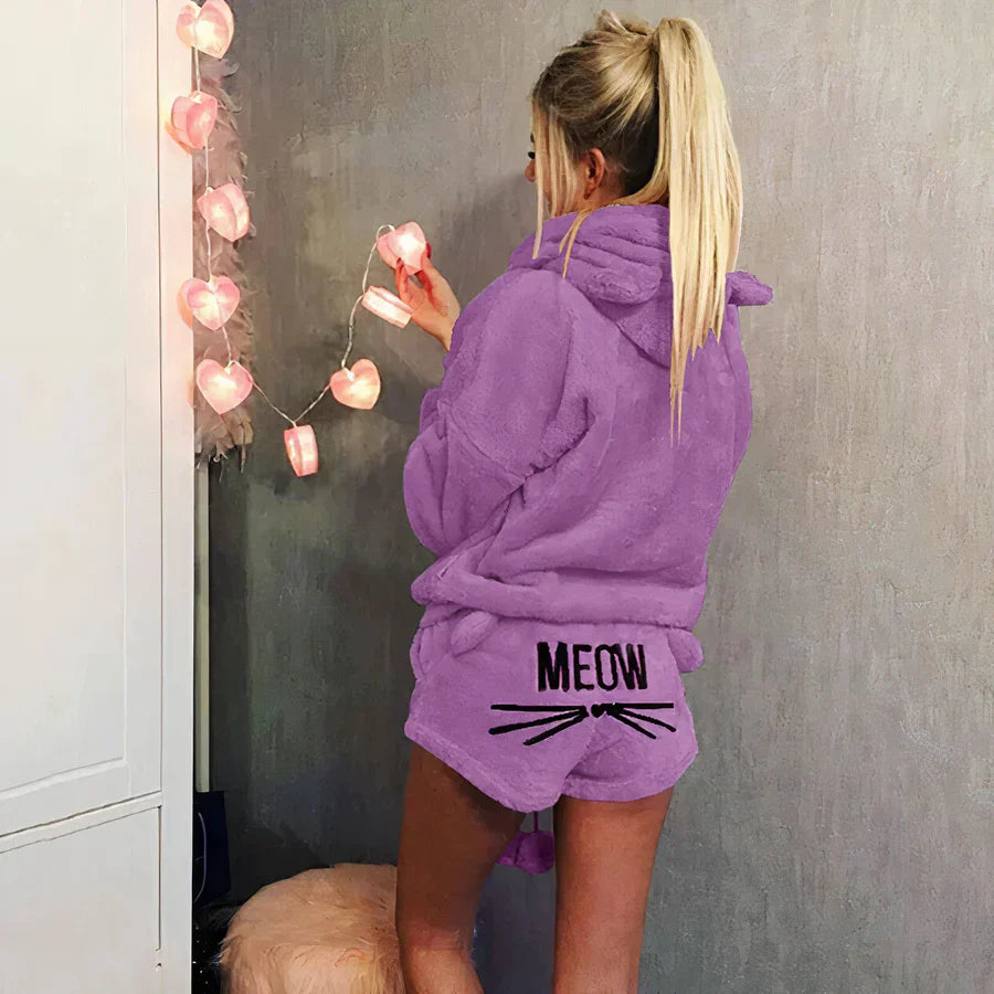 Levoire | Haut De Pyjama Pour Femmes Et Ensemble De Shorts Lilas