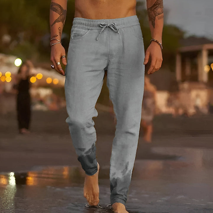 Levoire | Pantalon De Loisirs En Lin Gris