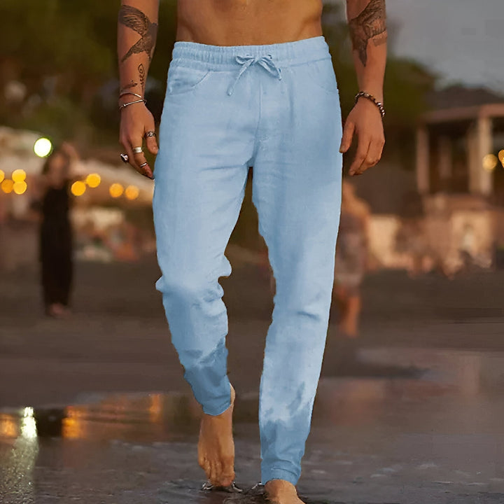 Levoire | Pantalon De Loisirs En Lin Bleu clair