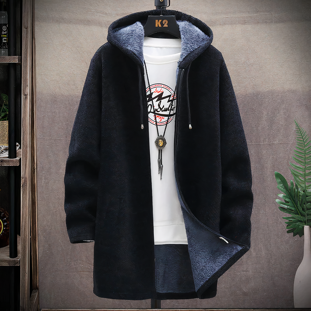 Levoire | Sweat à capuche mi-long avec Isolation Thermique et Style Élégant pour Femmes Noir