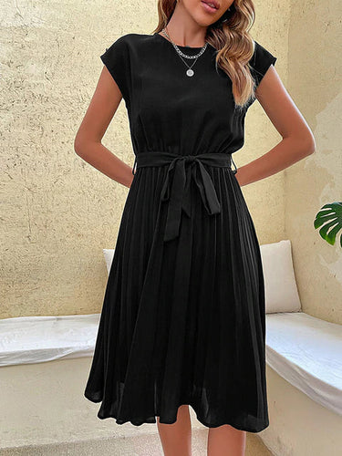 Levoire | Robe D'Été Avec Ceinture À La Taille Et Ligne A Fluide