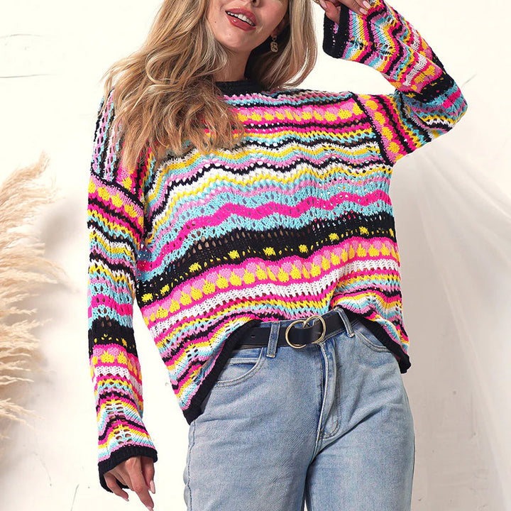 Levoire | En Tricot Rayé Colorées