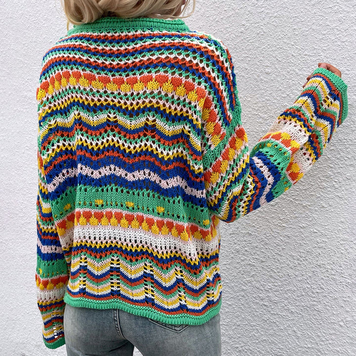 Levoire | En Tricot Rayé Colorées