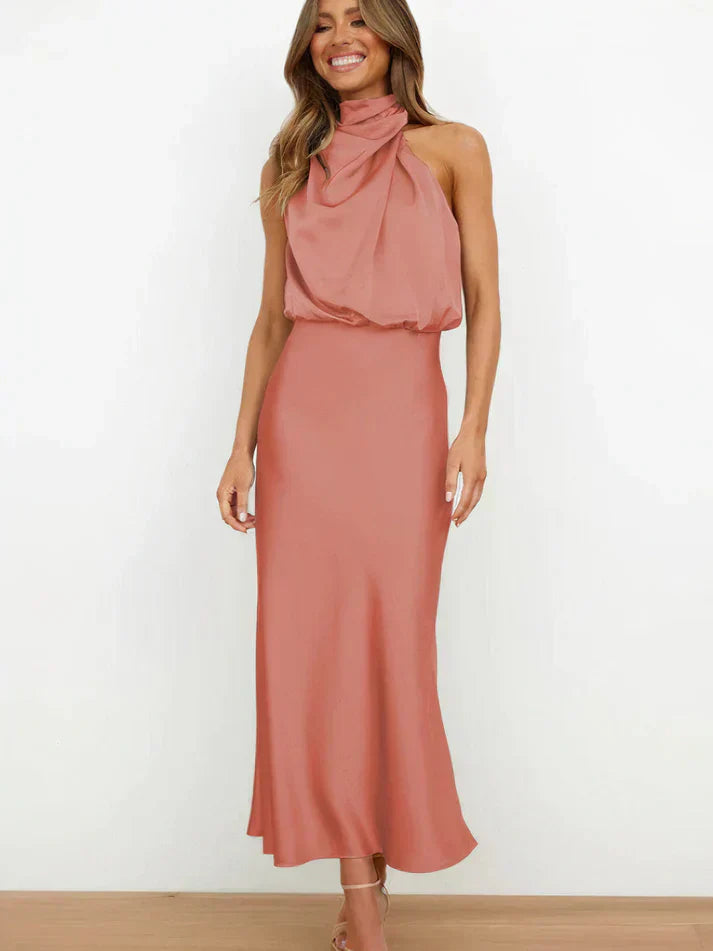 Levoire | Robe Dos Nu Simple Rose clair