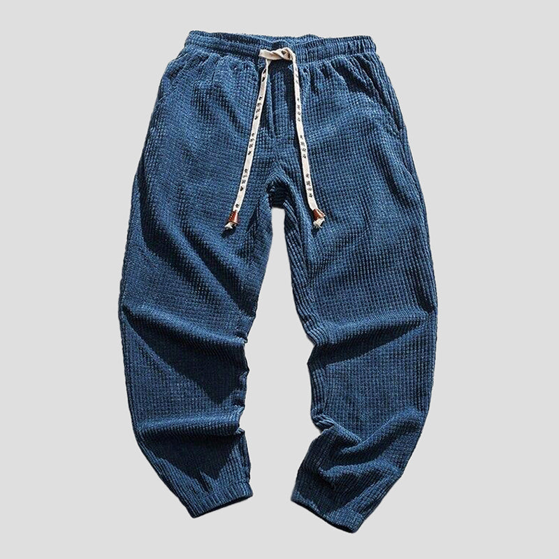 Levoire | Pantalons De Loisirs Avec Taille Élastique Et Poches Bleu